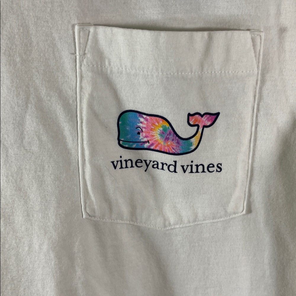 Vineyard Vines Classic White Short Sleeve Tee Men Size Large 100% Cotton Logo - Picture 3 of 7
